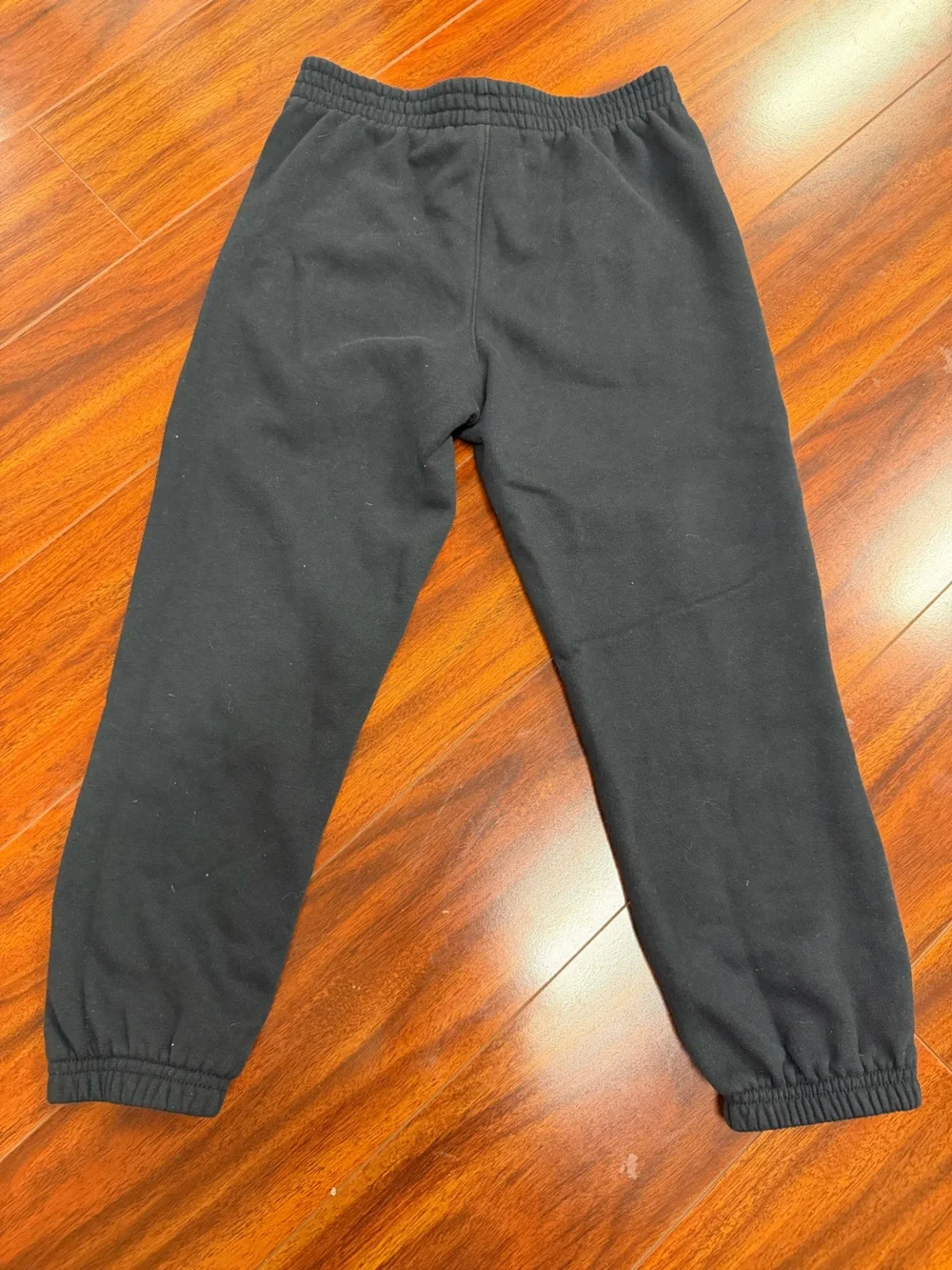 adidas Kids Black Sweatpants with Red Logo